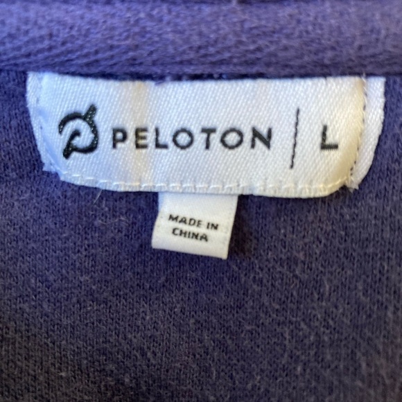 Peloton Ultimate Fleece Zip Hoodie Purple Size Large - Picture 6 of 7